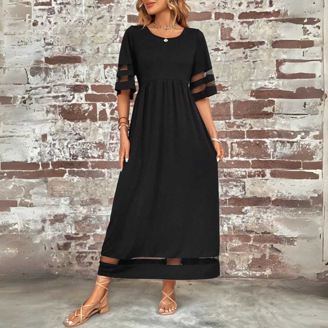 Tummy-Flattering Ruched Coverage Maxi Dress