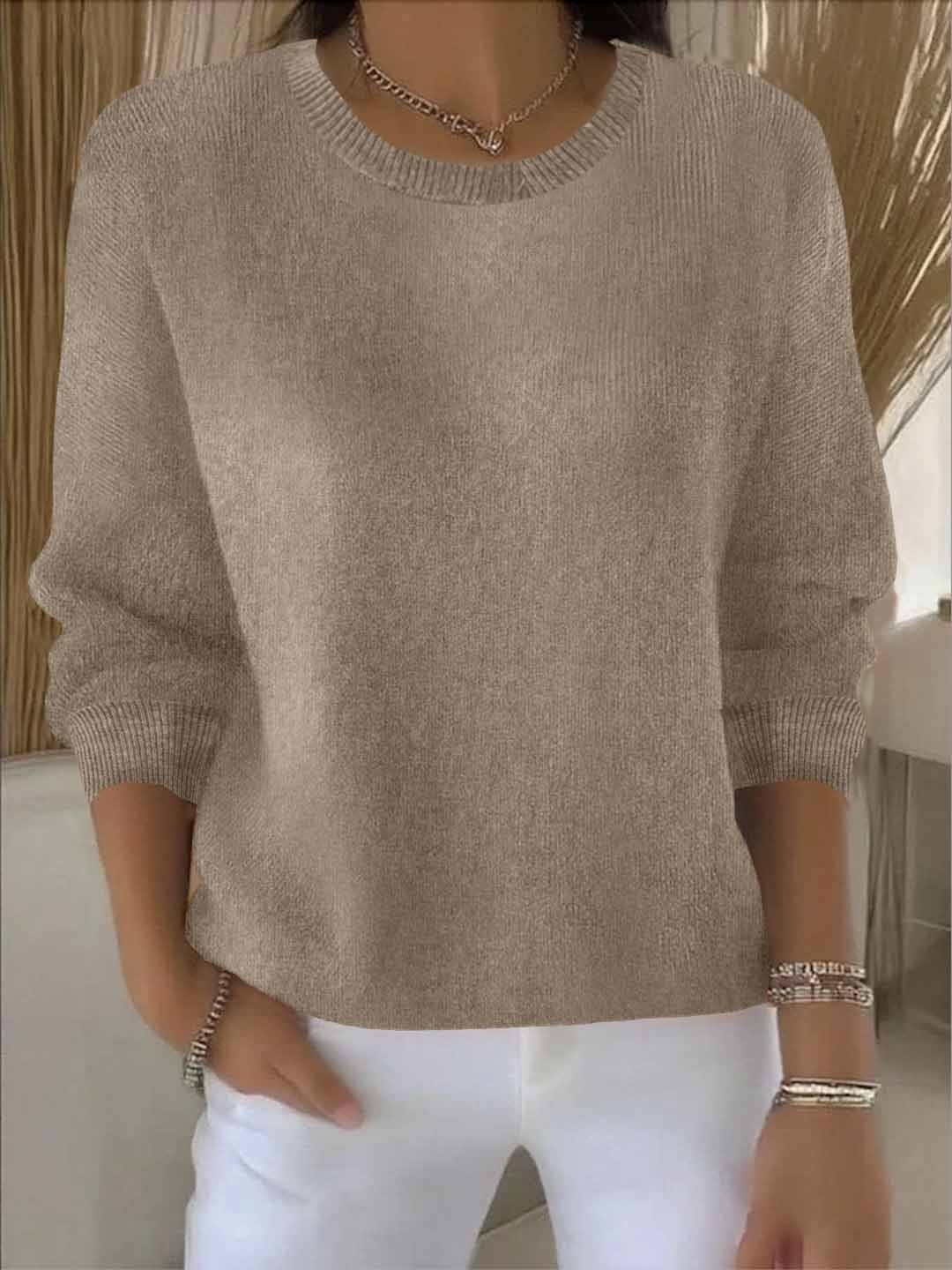Relaxed Fit Everyday Knit Sweater