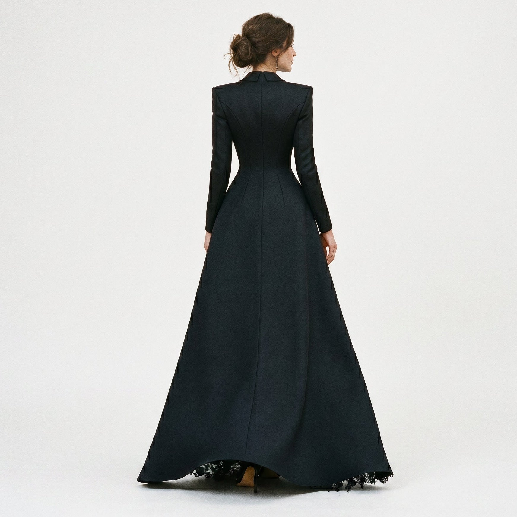 Emma Tailored Blazer Lace Gown Evening Set