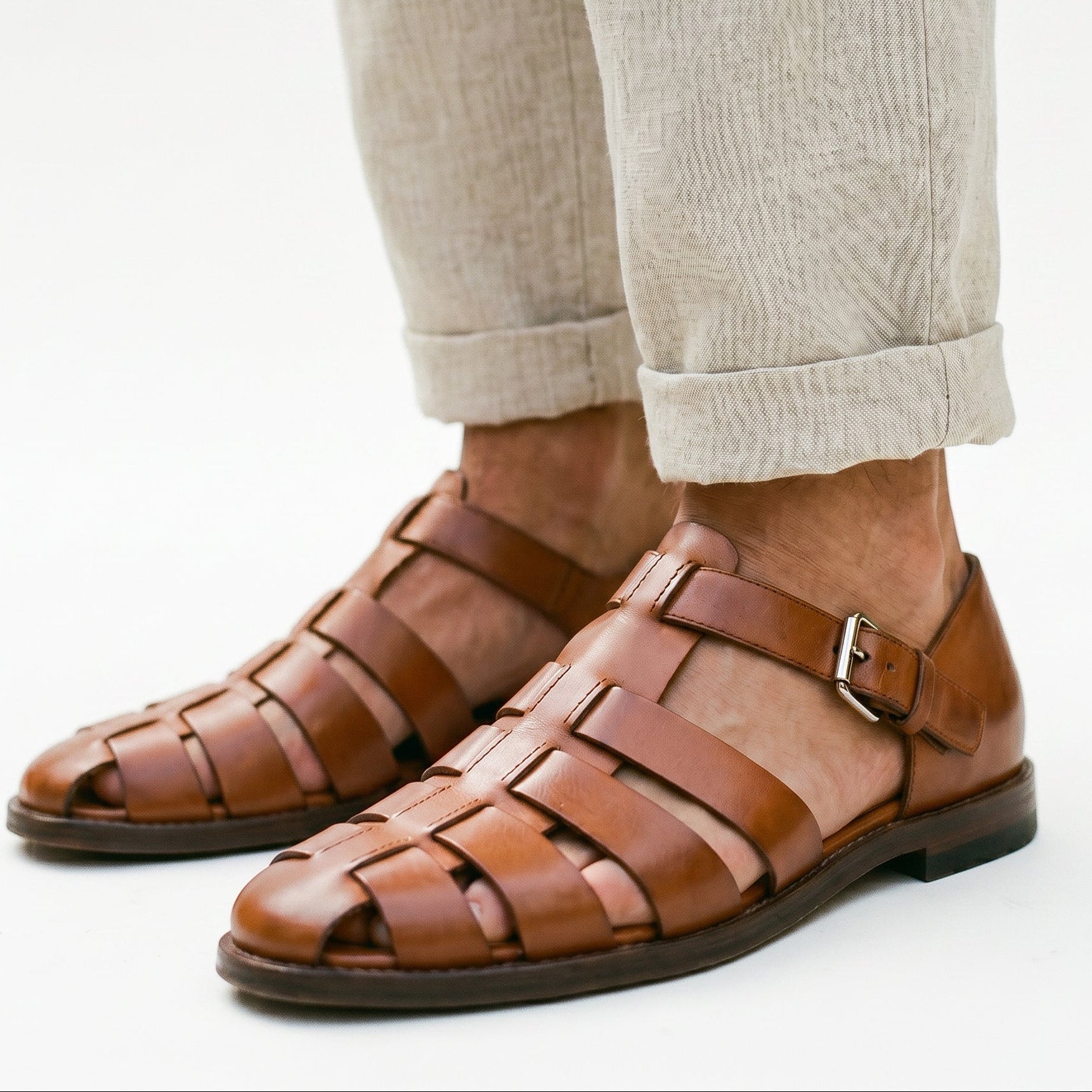Ethan Men's Leather Sandals