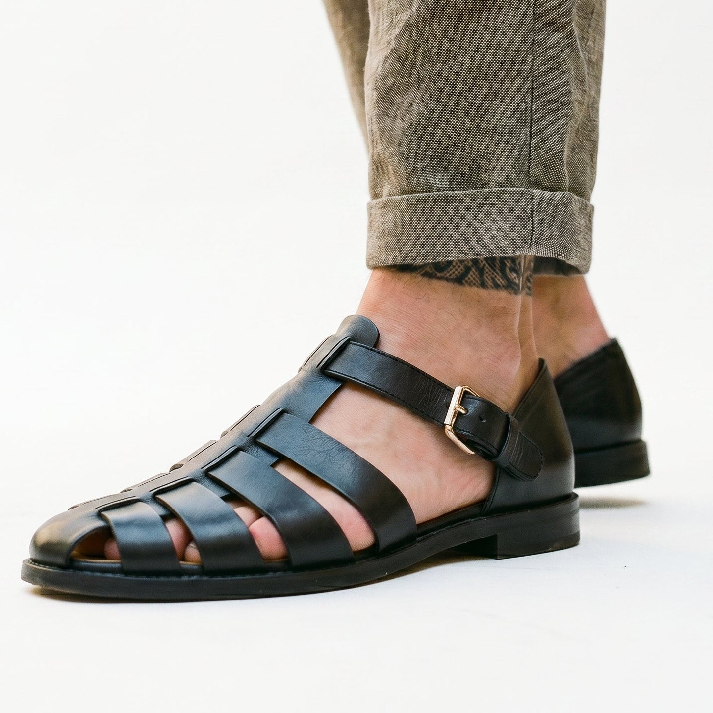 Ethan Men's Leather Sandals