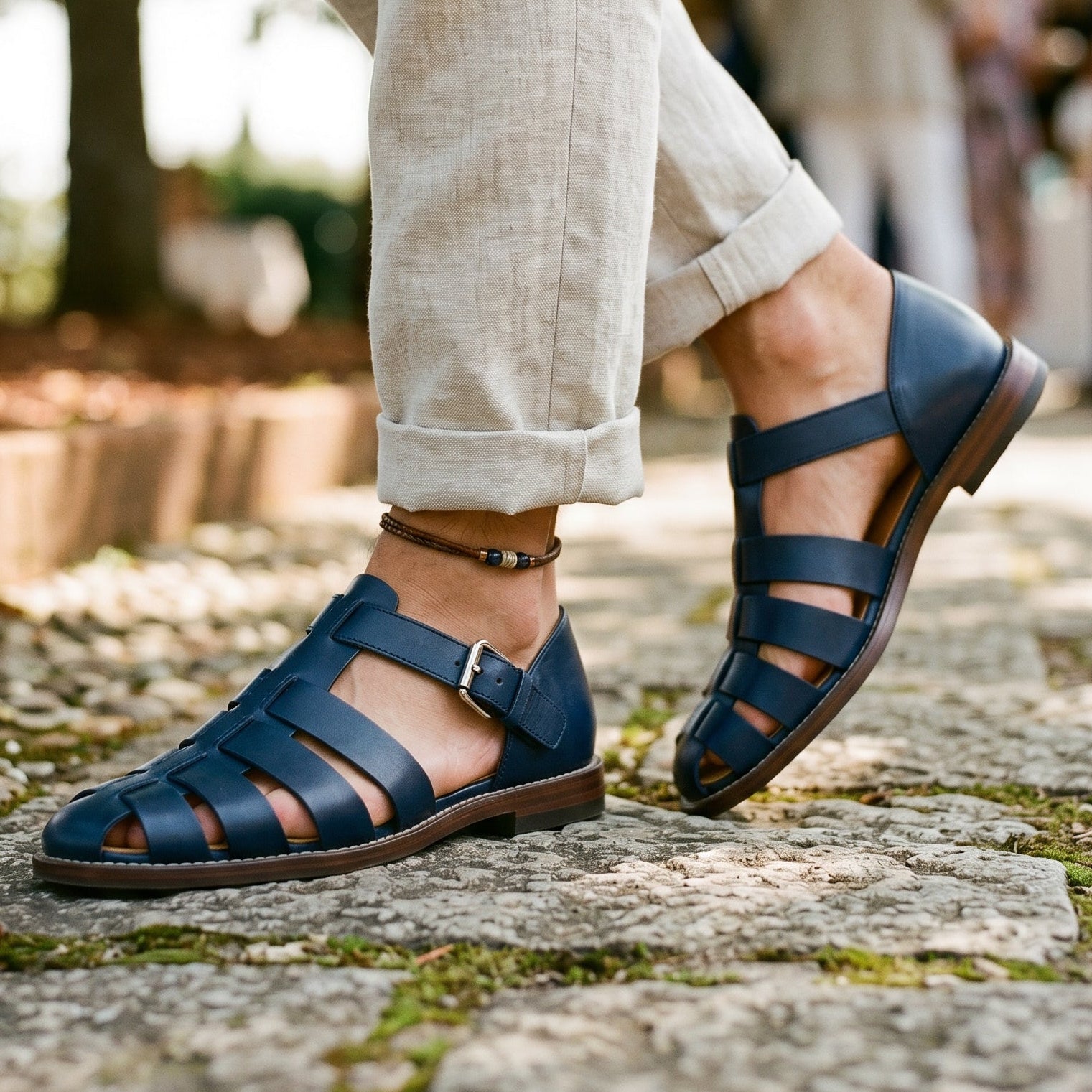 Ethan Men's Leather Sandals