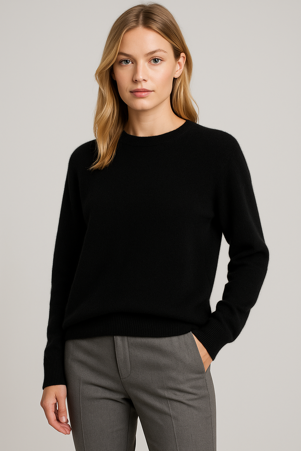 Freya Harper Classic Crewneck Knit Sweater
