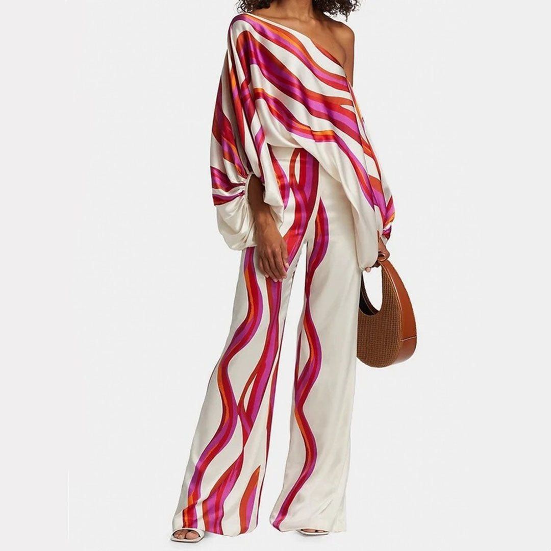 Women's Off-Shoulder Summer Two-Piece Set