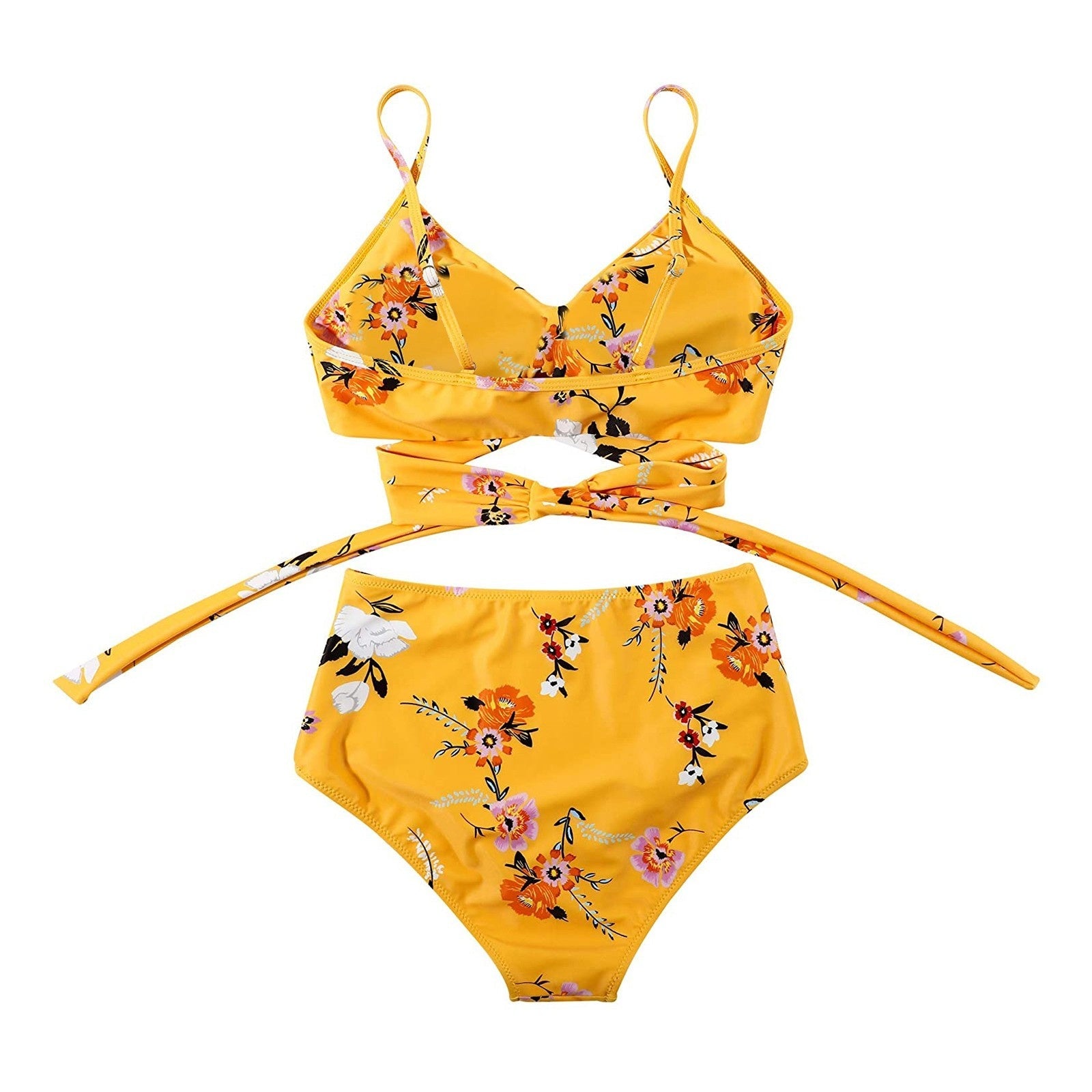 Belle High-Waisted Bikini Set with Mix-and-Match Colors