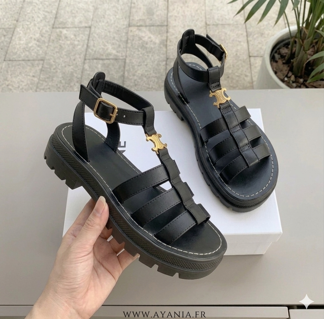Chunky Sole Braided Slip-On Summer Sandals