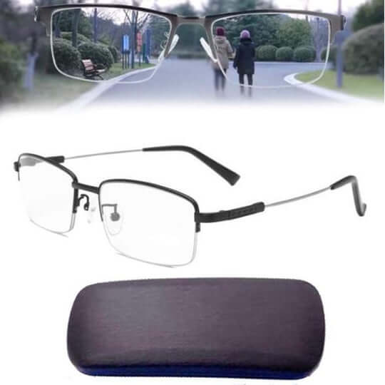 Progressive Blue Light Blocking Glasses with Auto-Focus Lenses