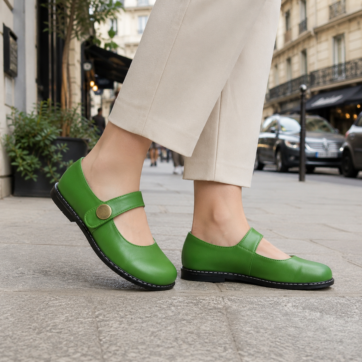 Buckle Strap Orthopedic Mary Jane Shoes