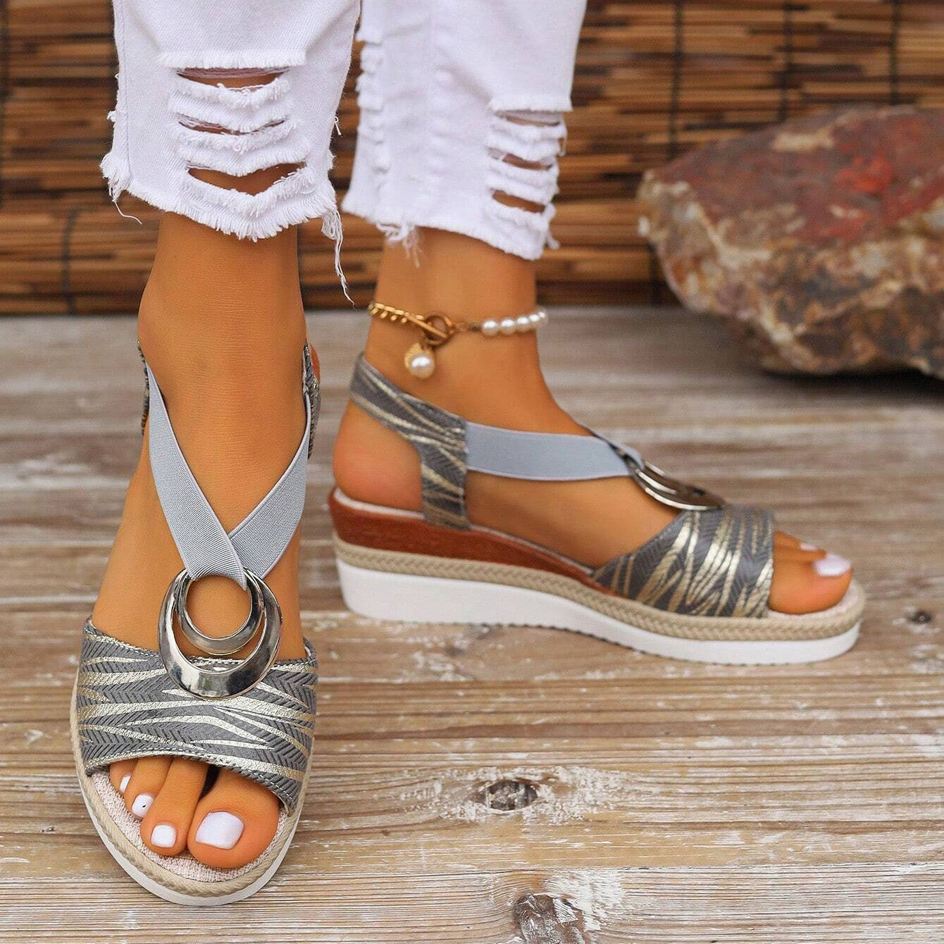 Women's Orthopedic Arch Support Wedge Sandals