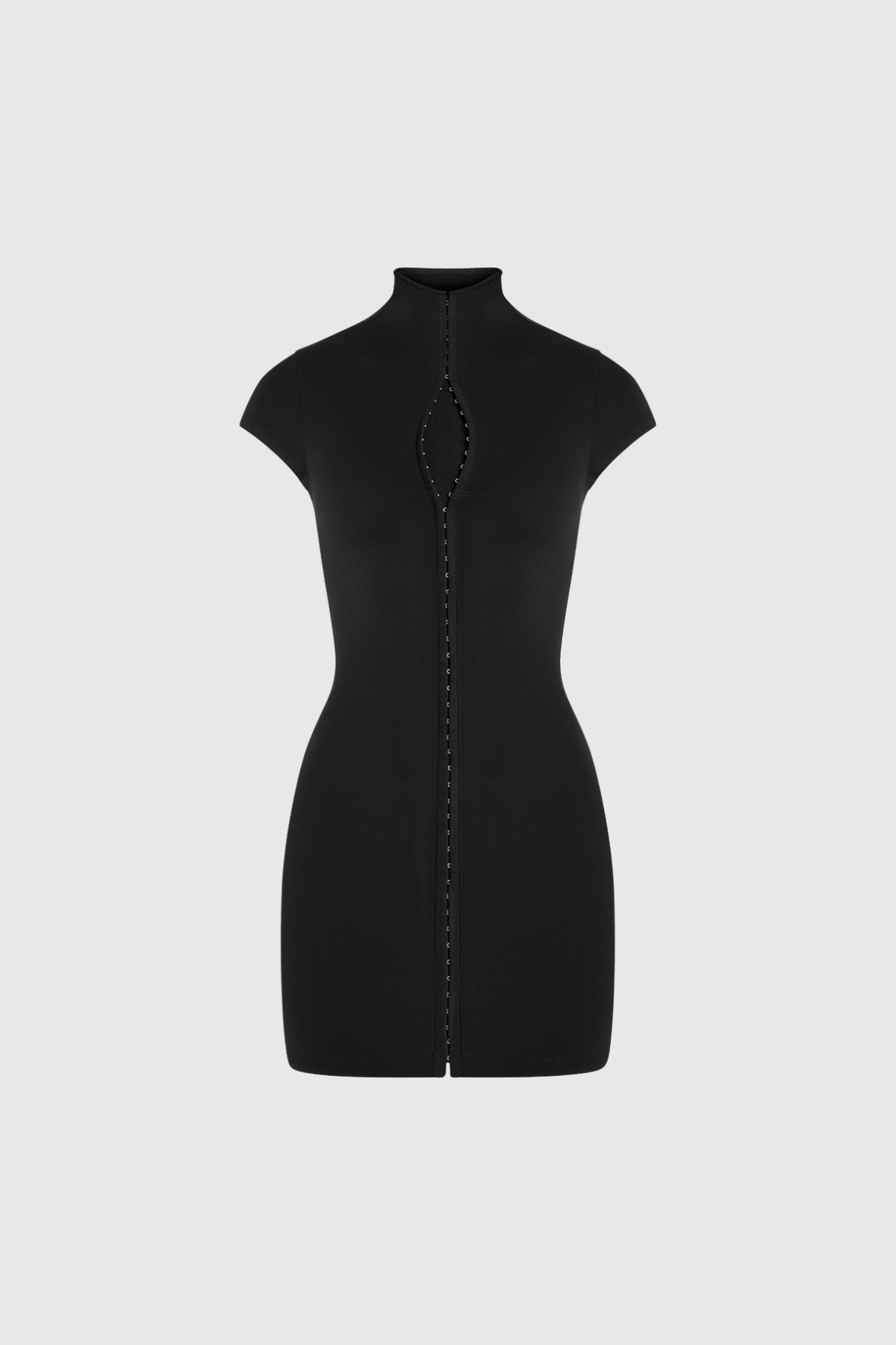 Bodycon Hook-Closure Sleeveless Mini Dress