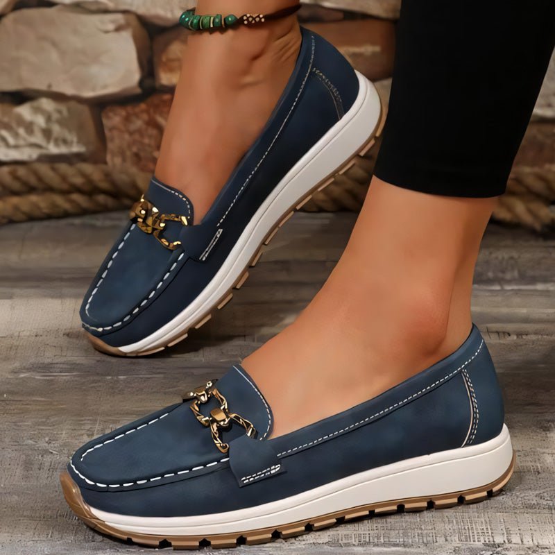 Women's Orthopedic Suede Loafers with Arch Support