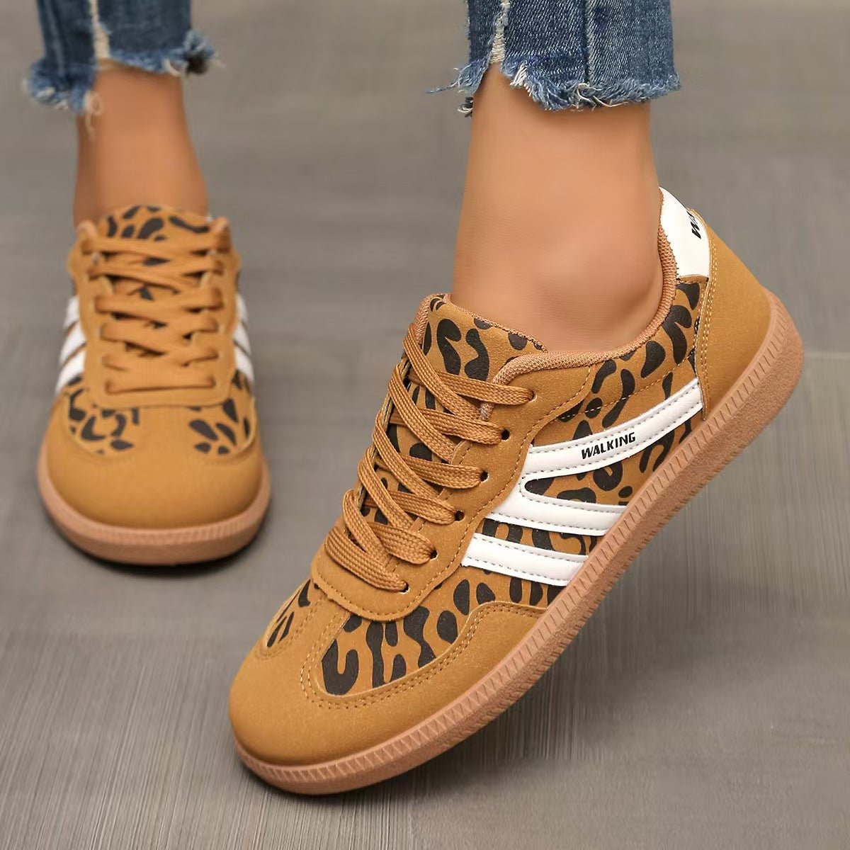 Wide Fit Suede Trainers with Everyday Comfort