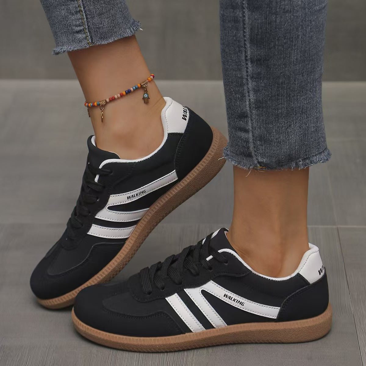 Wide Fit Suede Trainers with Everyday Comfort
