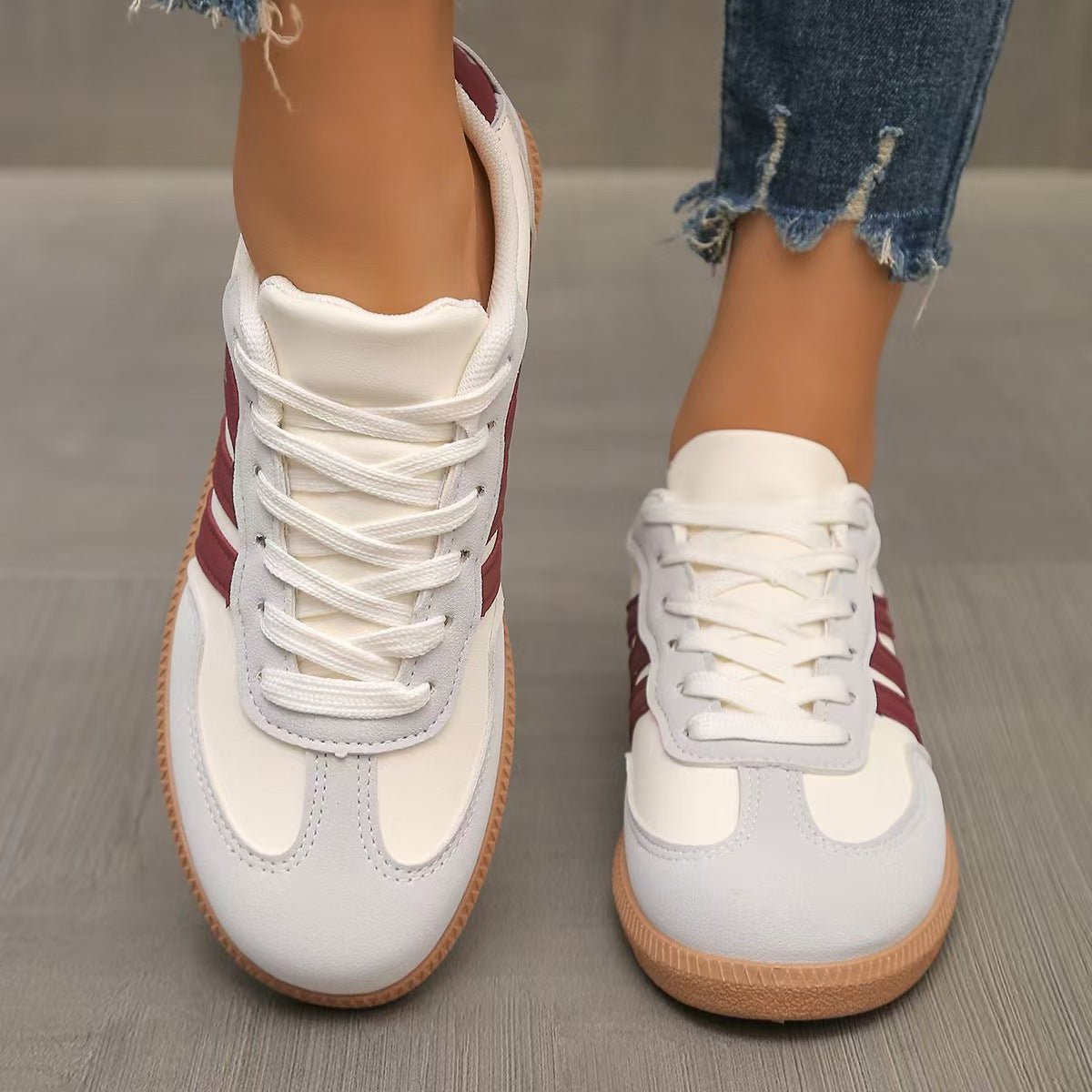 Wide Fit Suede Trainers with Everyday Comfort