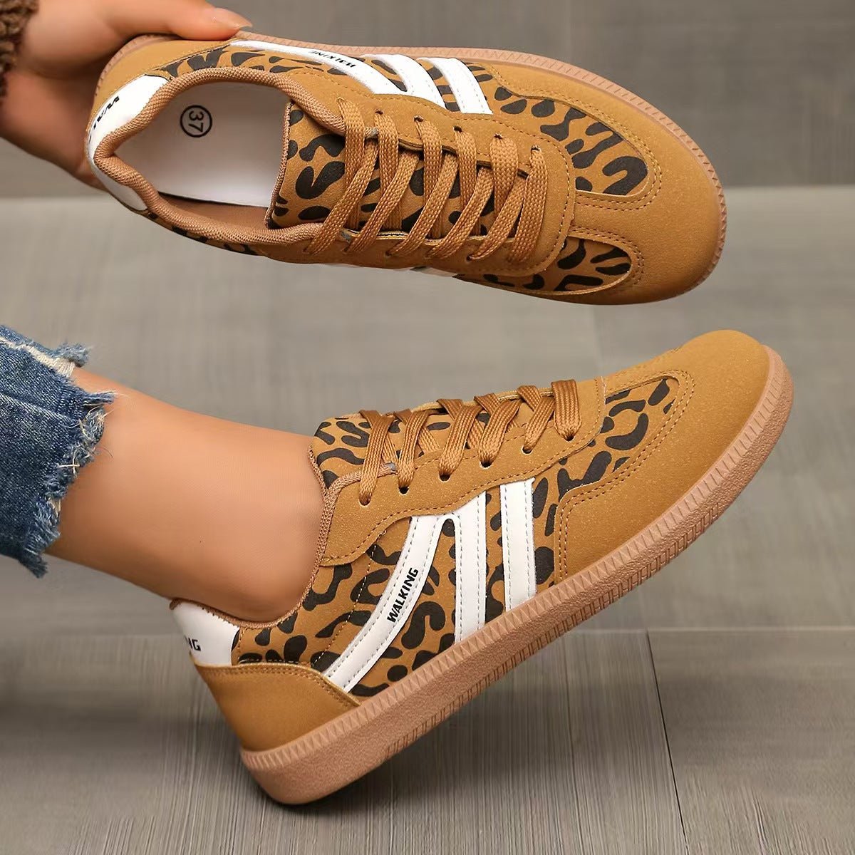 Wide Fit Suede Trainers with Everyday Comfort