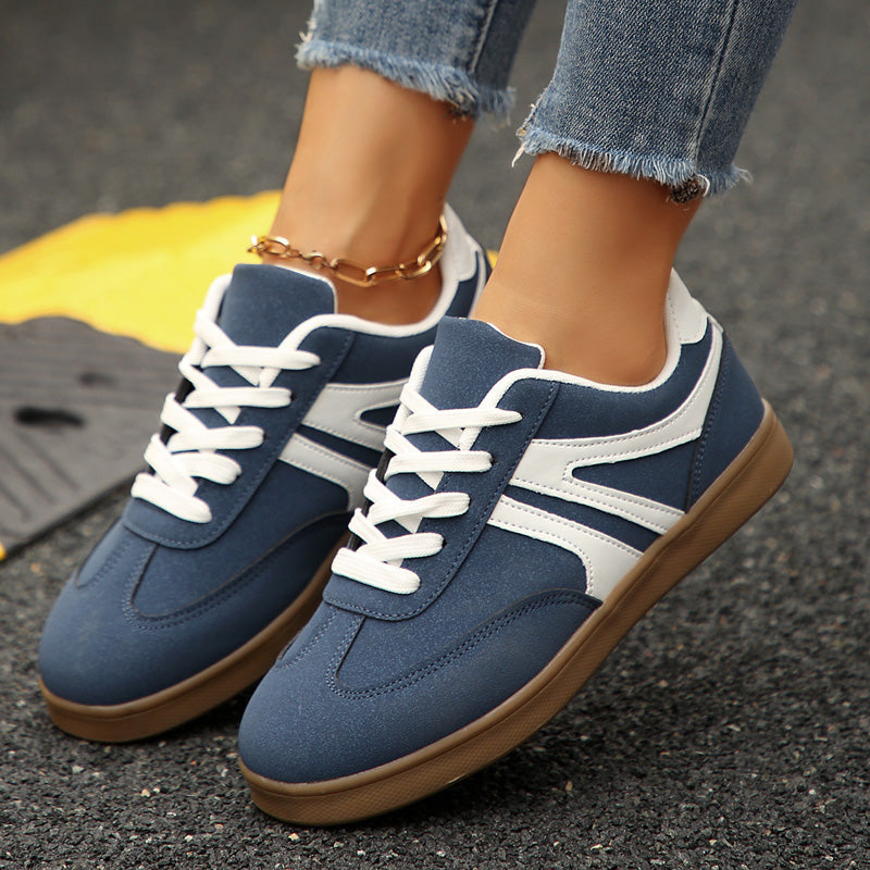 Wide Fit Lace-Up Supportive Sneakers