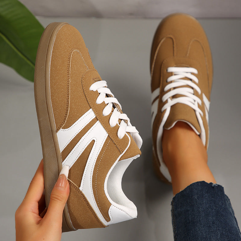 Wide Fit Lace-Up Supportive Sneakers