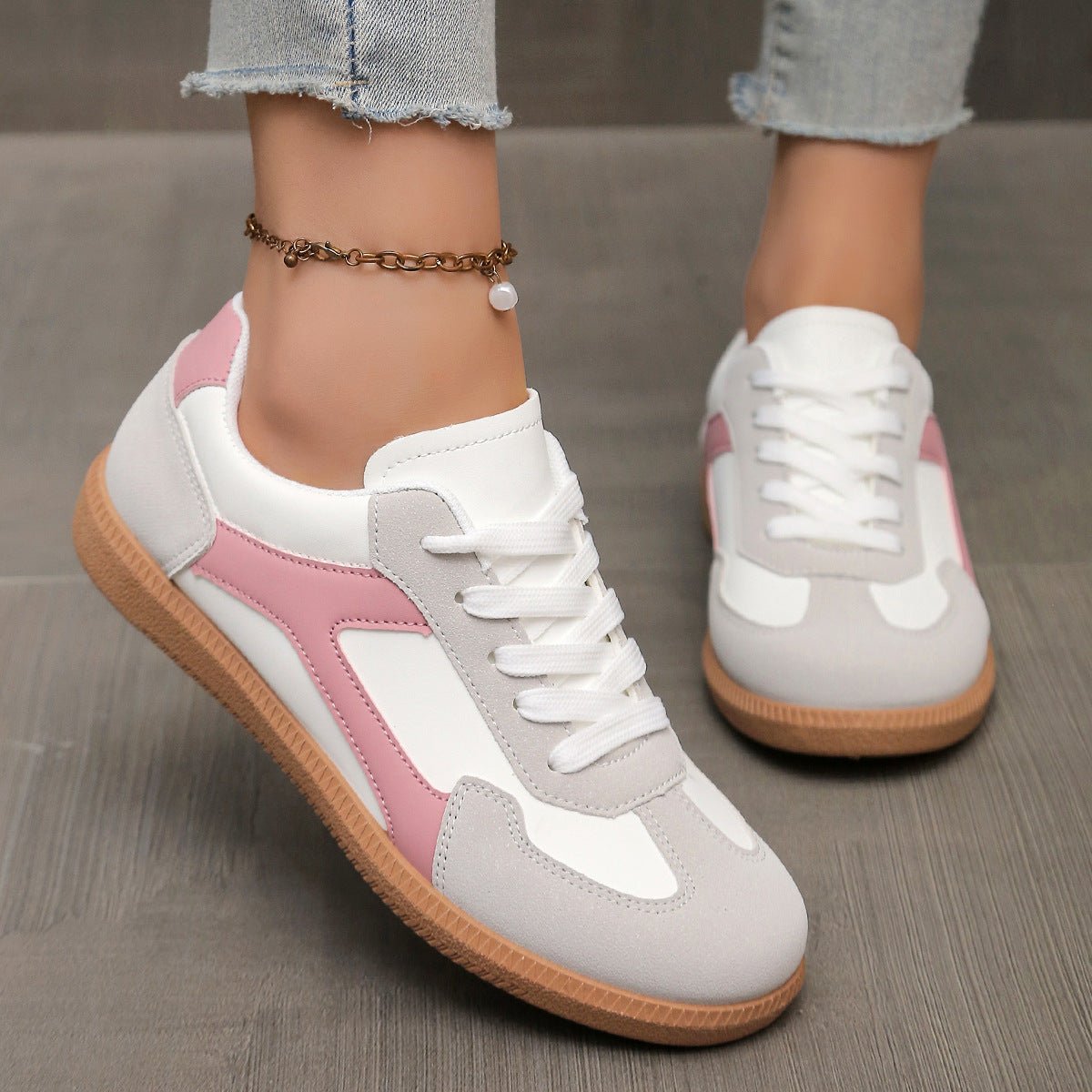 Retro Suede Trainers with Everyday Support