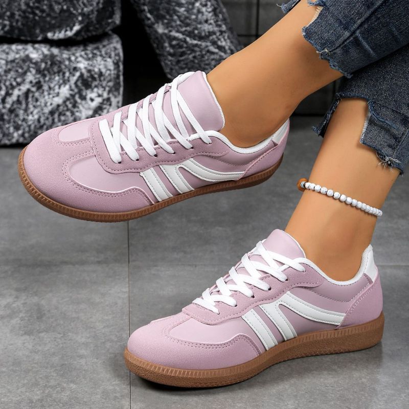 Retro Suede Trainers with Everyday Support