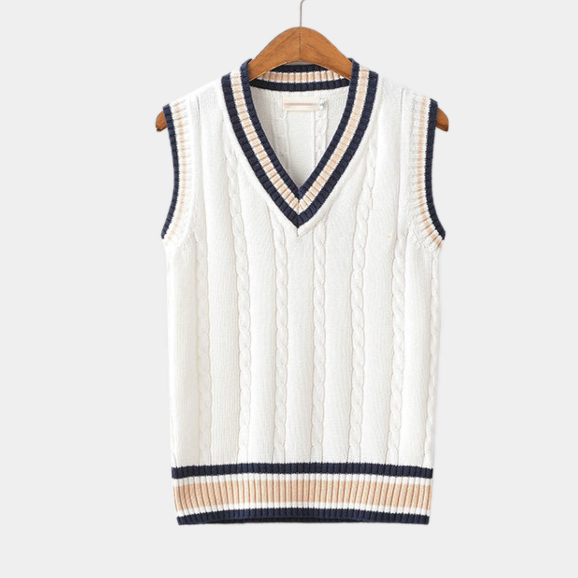Men's Sleeveless V-Neck Sweater