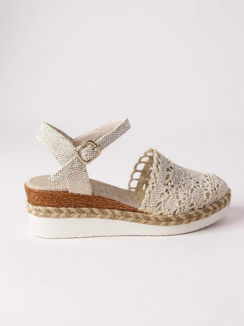 Women's Boho Espadrille Wedge Ankle Strap Sandals