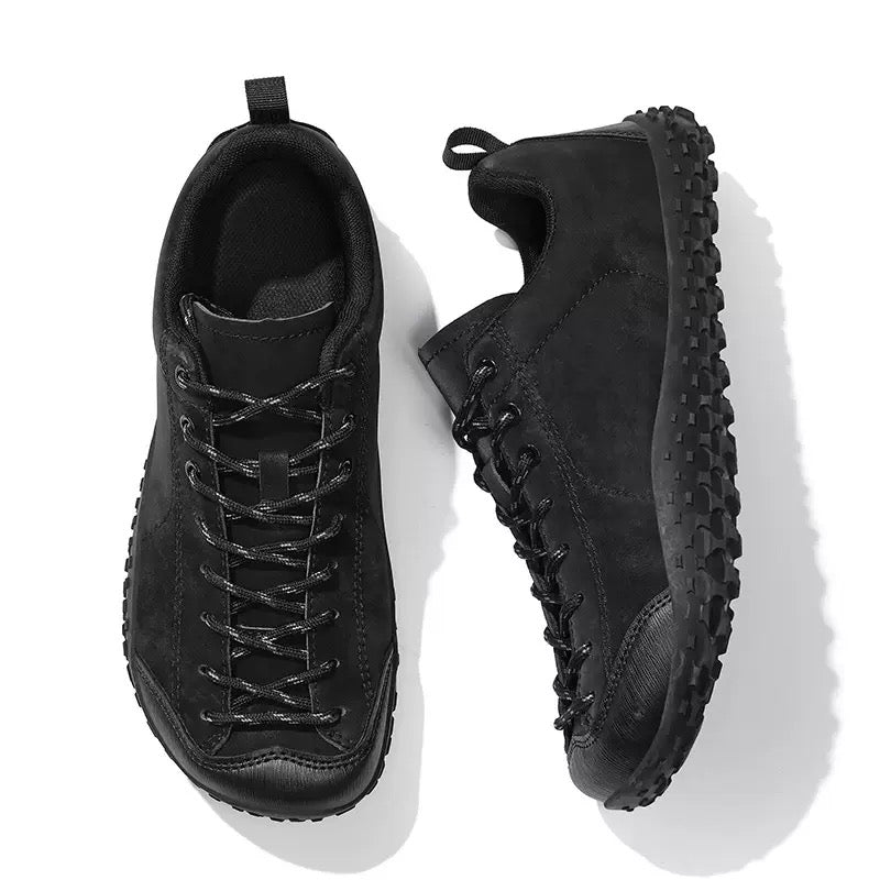 Wide Toe Box Suede Walking Trainers