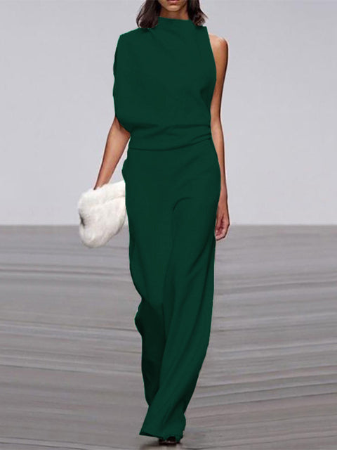 Sleeveless Wide-Leg Jumpsuit for Women