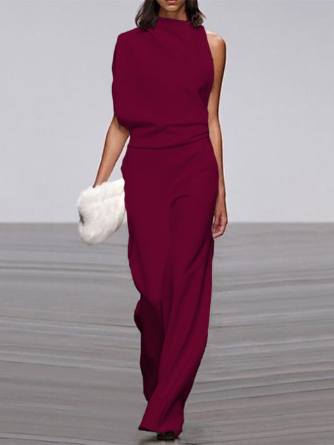 Sleeveless Wide-Leg Jumpsuit for Women