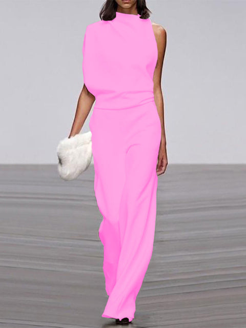 Sleeveless Wide-Leg Jumpsuit for Women