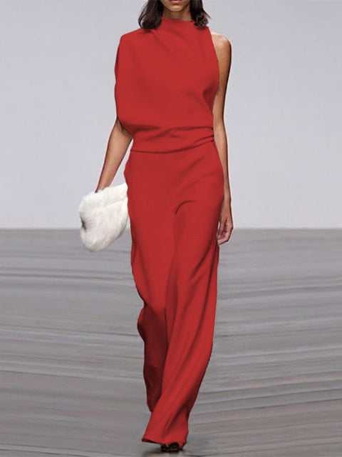 Sleeveless Wide-Leg Jumpsuit for Women