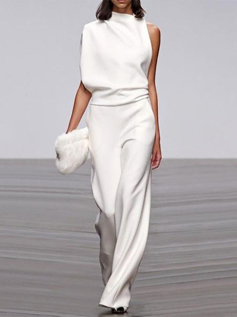 Sleeveless Wide-Leg Jumpsuit for Women