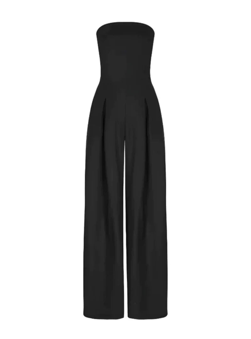 Women's Strapless Wide-Leg Jumpsuit