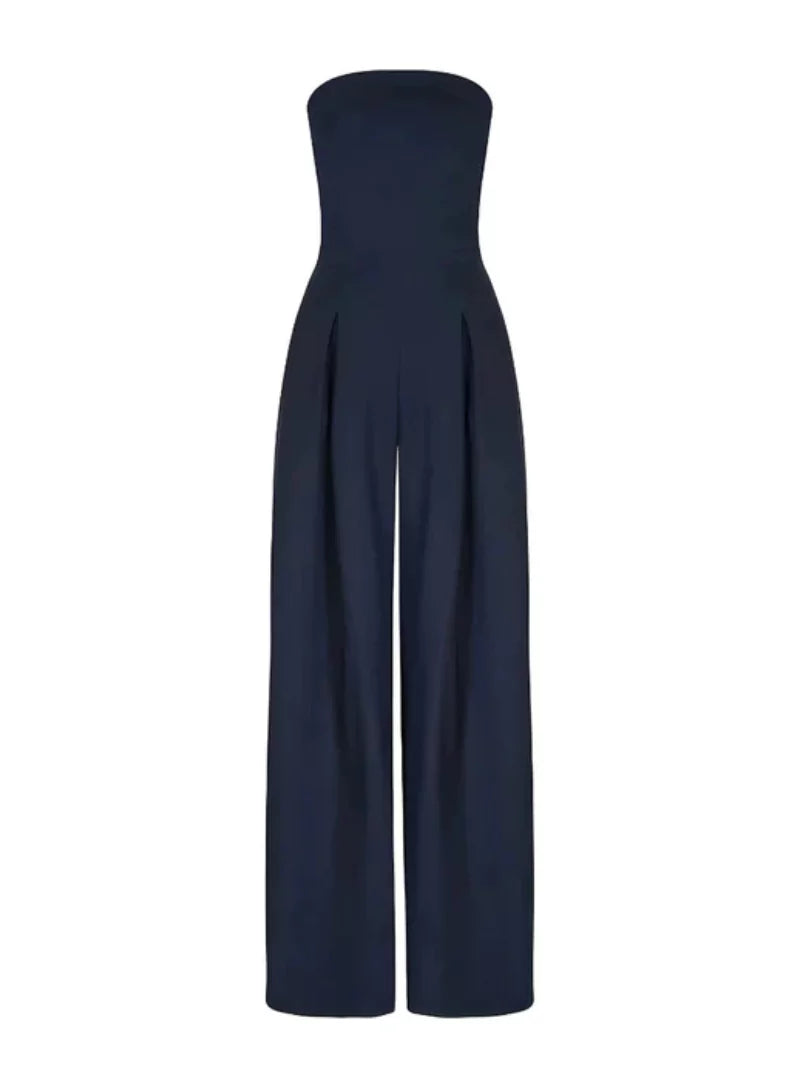 Women's Strapless Wide-Leg Jumpsuit
