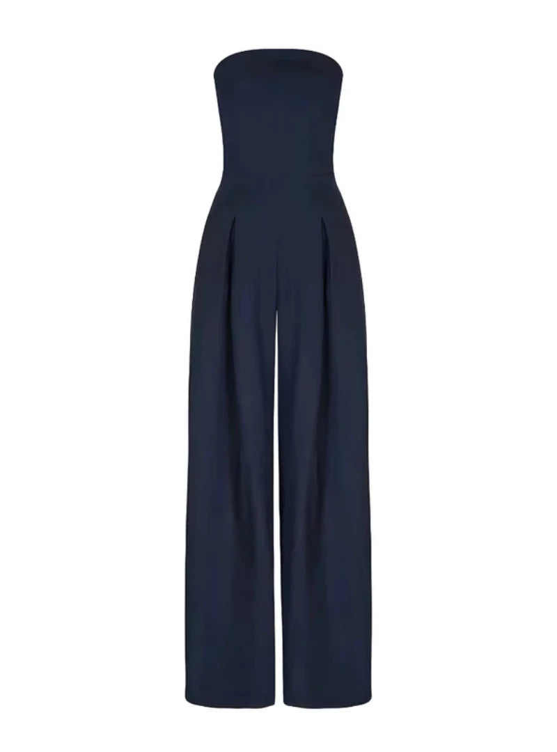 Women's Strapless Wide-Leg Jumpsuit