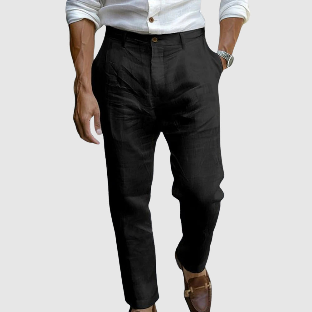 Linen Trousers | Straight Fit Lightweight Men