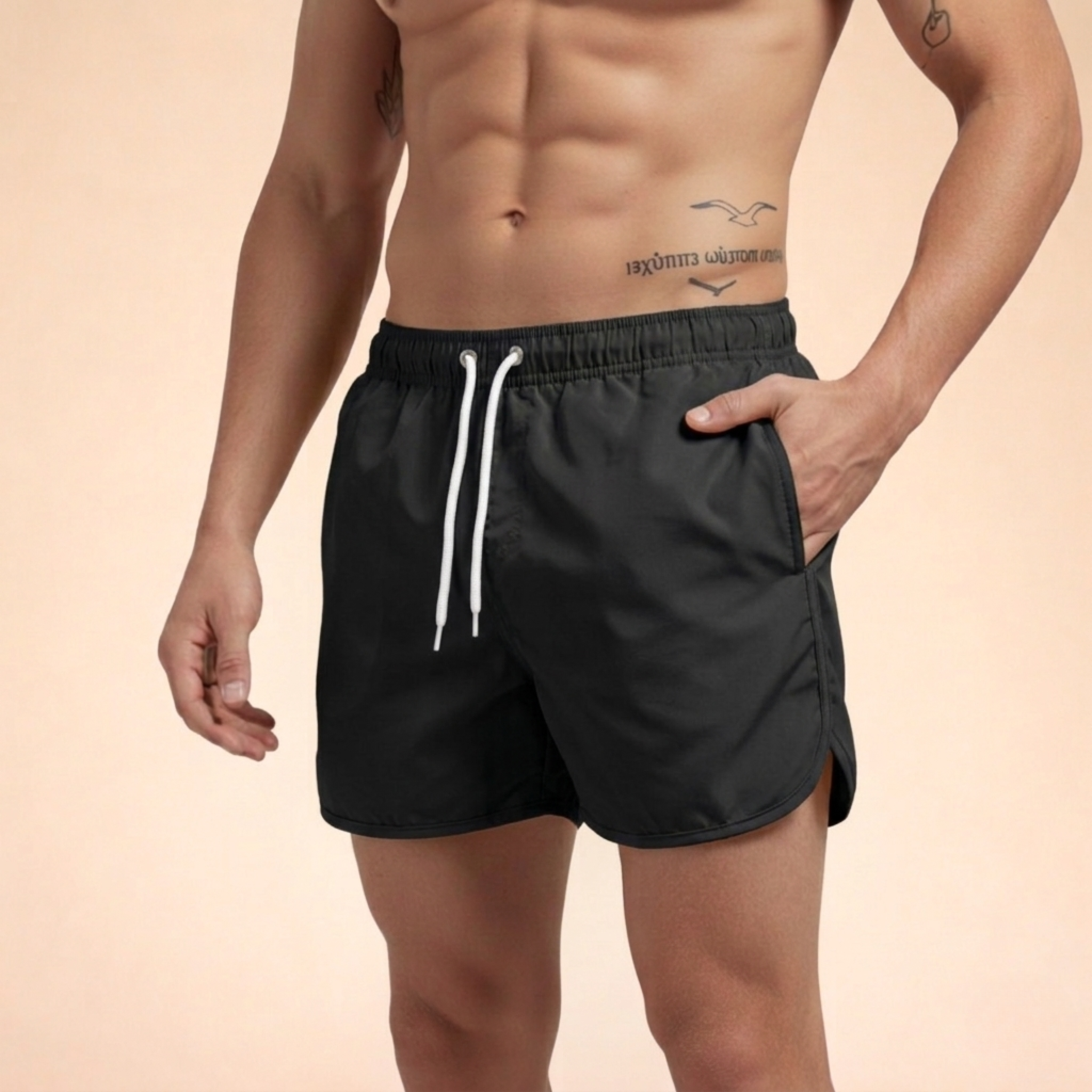 Men's Quick-Dry Swim Shorts with Inner Lining