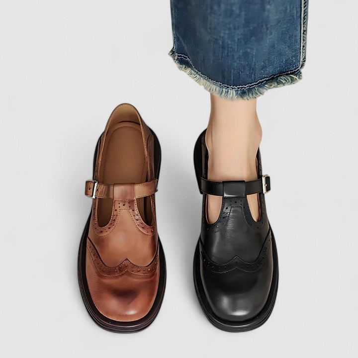 Classic Mary Jane Flats With Non Slip Sole