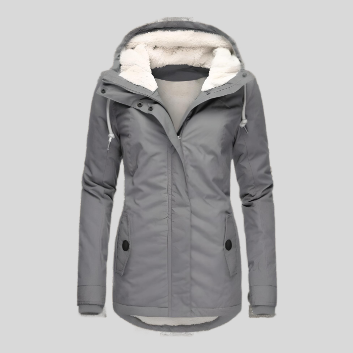 Longline Waterproof Hooded Parka With Warm Lining