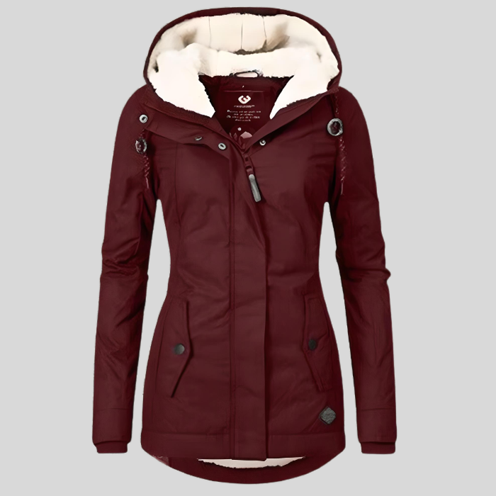 Longline Waterproof Hooded Parka With Warm Lining