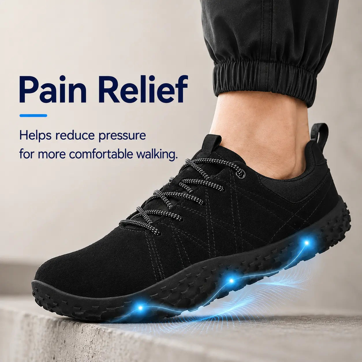 Orthopedic Wide Toe Box Barefoot Hiking Trainers