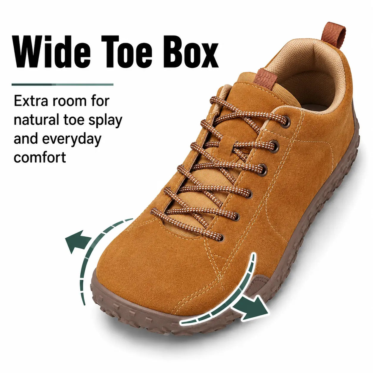 Orthopedic Wide Toe Box Barefoot Hiking Trainers