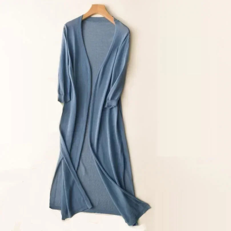 Laura Lightweight Open Front Longline Cardigan
