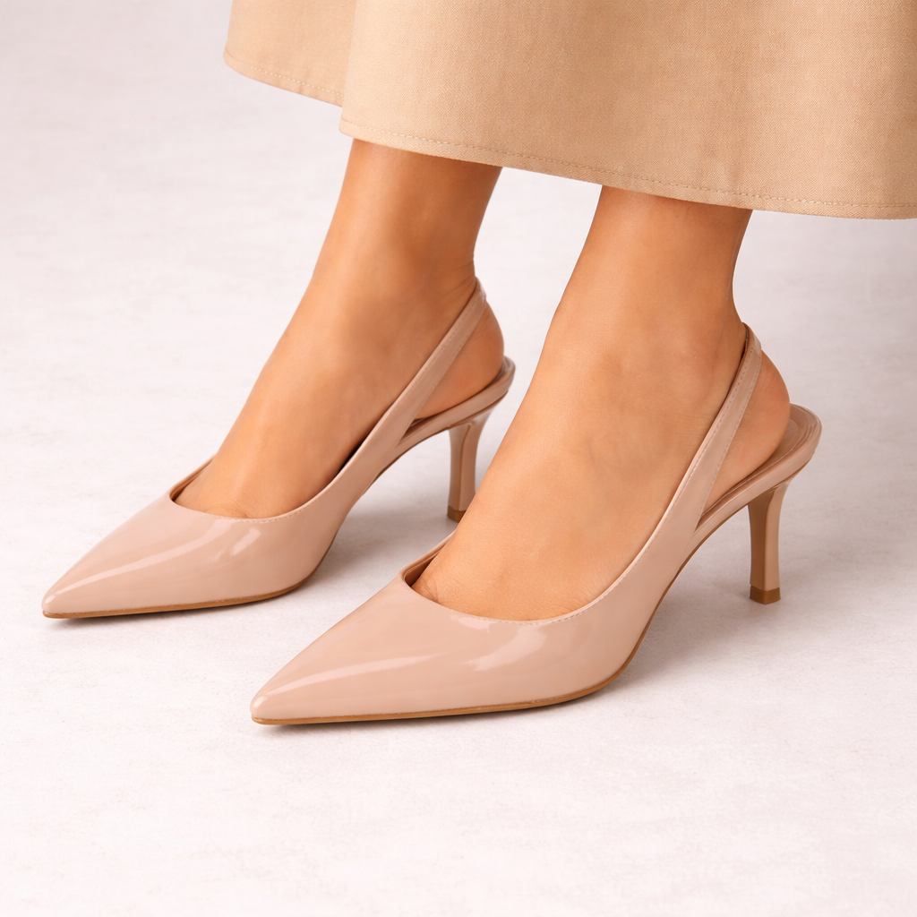 Women's Pointed-Toe Slingback Heels