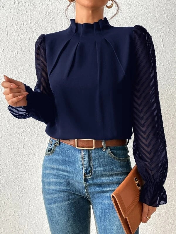 Versatile Patterned Women's Top for Any Occasion