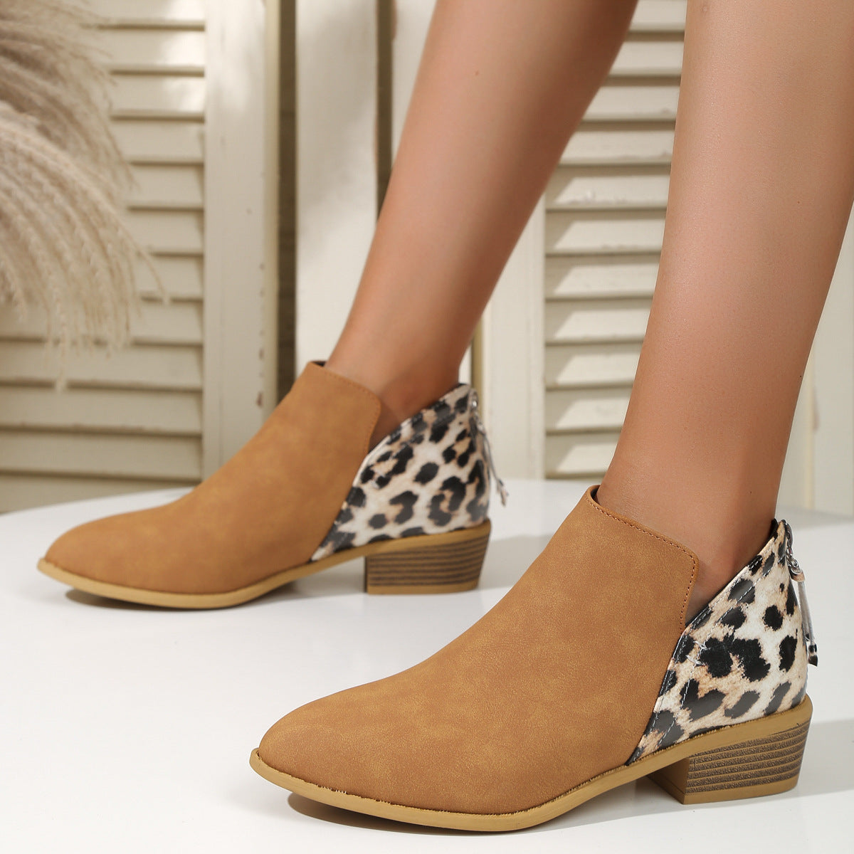 Animal Print Boots