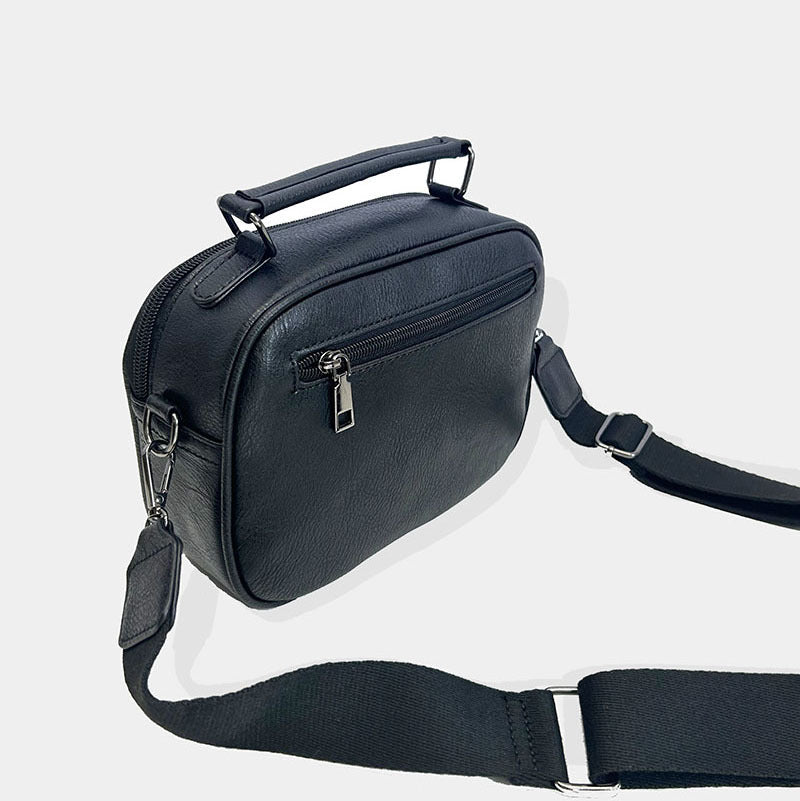 Compact Checkerboard Print Shoulder Bag