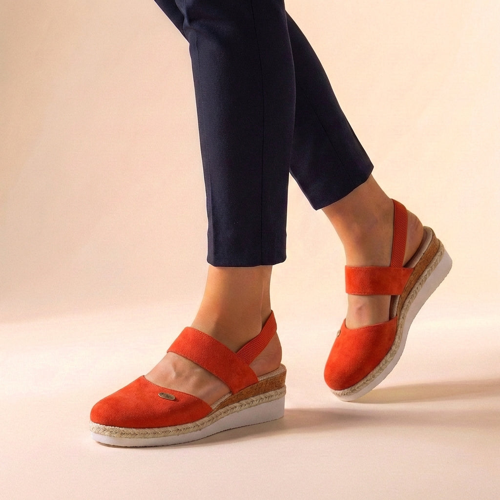 Comfort Fit Platform Espadrille Sandals