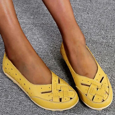 Breathable Leather Orthopaedic Loafers with Gel Sole