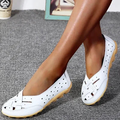 Breathable Leather Orthopaedic Loafers with Gel Sole