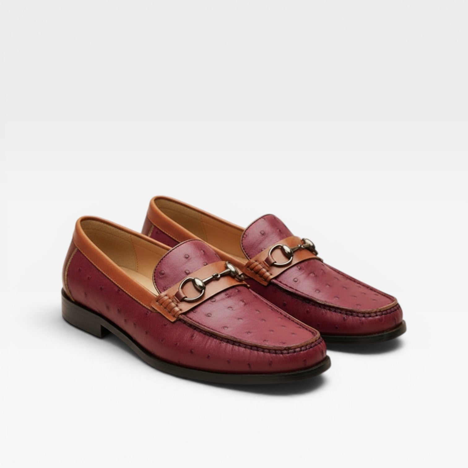 Genuine Leather Bit Loafers For Men